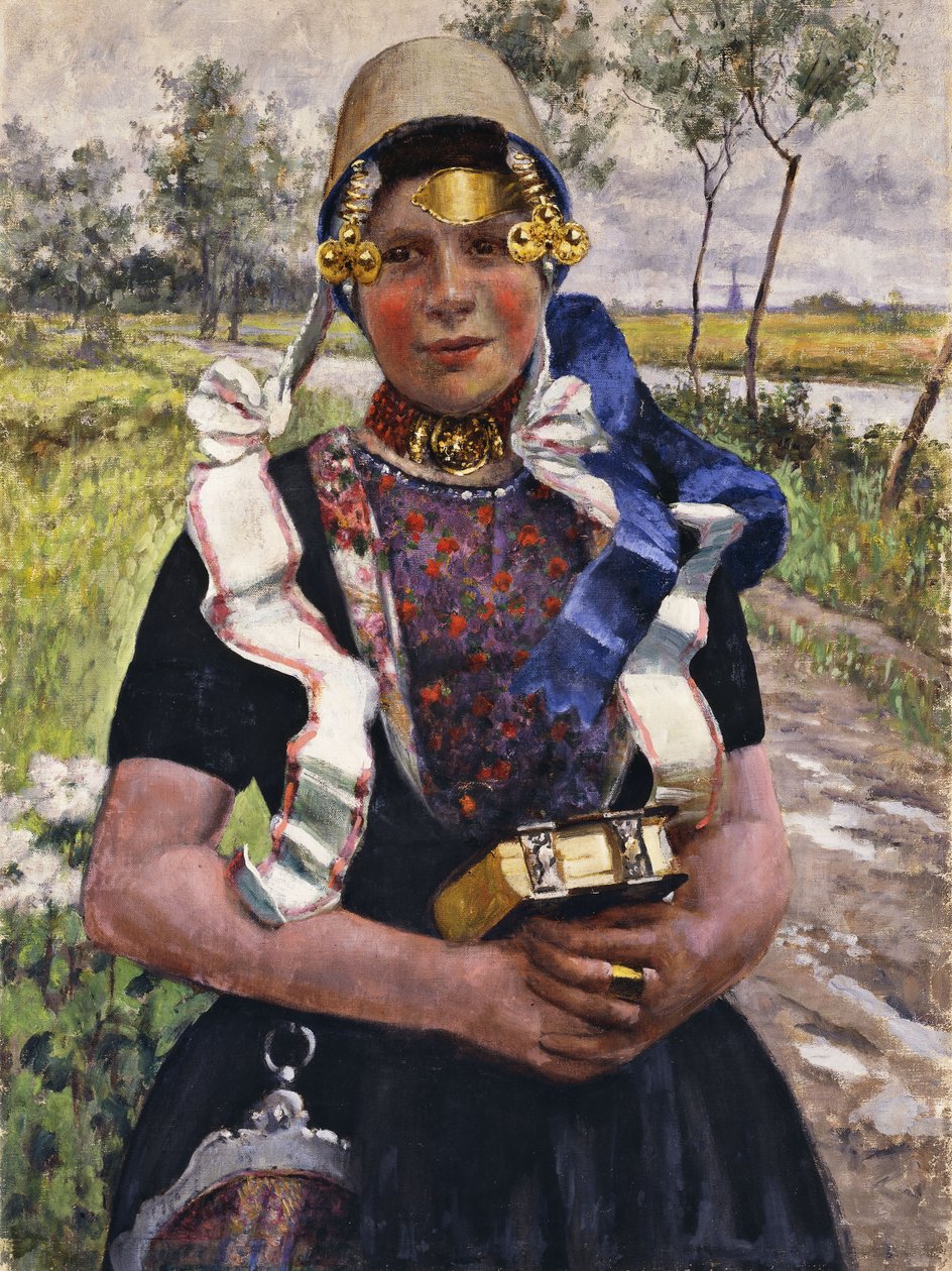 Dutch Finery, Marken Girl, autorstwa George Hitchcock