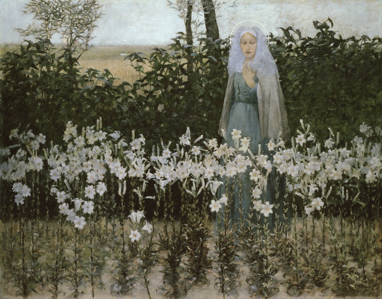 Zwiastowanie, 1887 autorstwa George Hitchcock