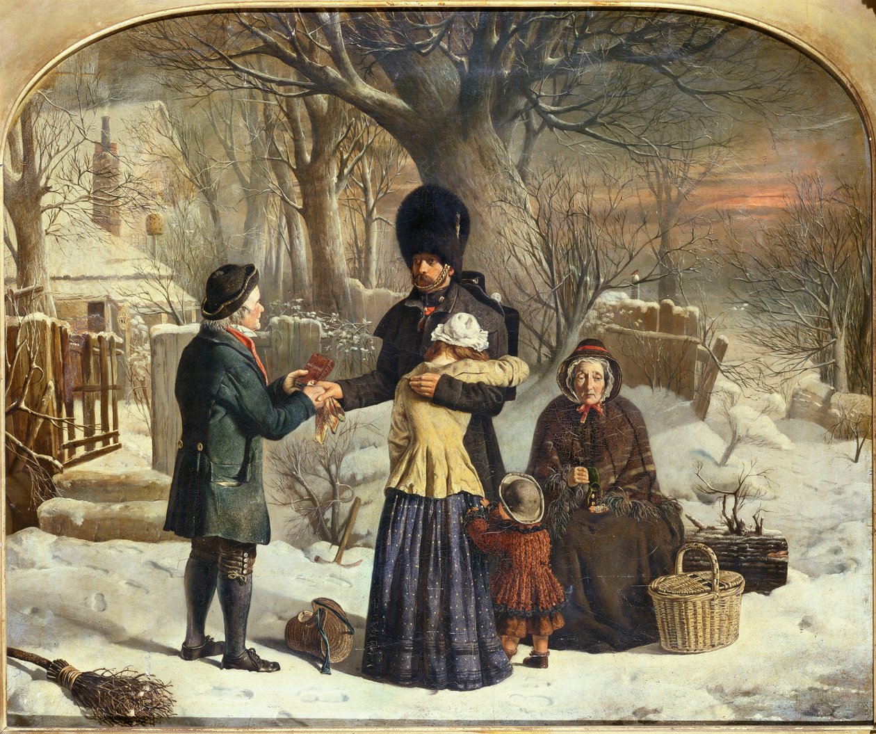 Pożegnanie żołnierza, dar rodzica [Wyjazd na Krym] autorstwa George Housman Thomas