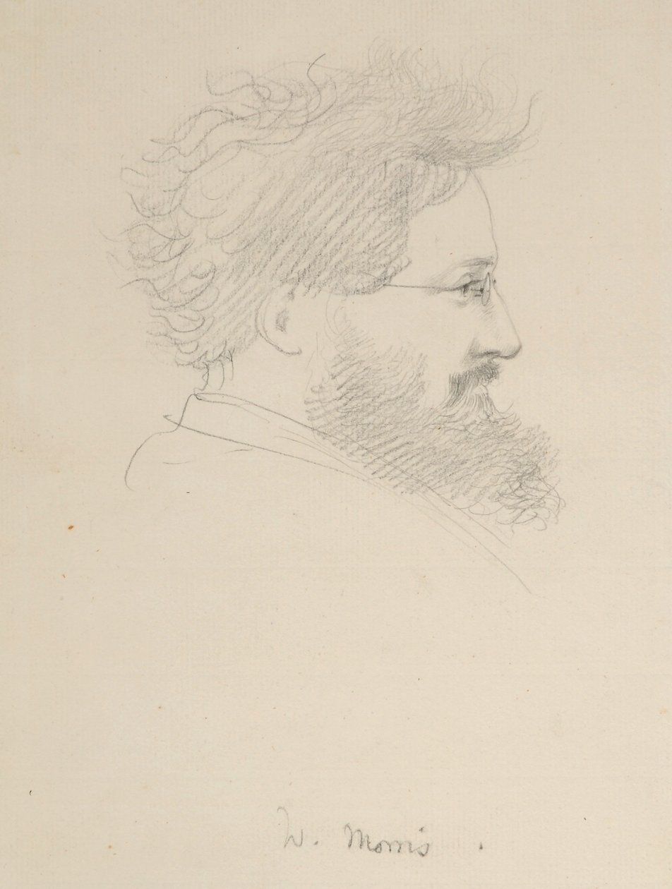 Portret Williama Morrisa, c.1875 autorstwa George Howard