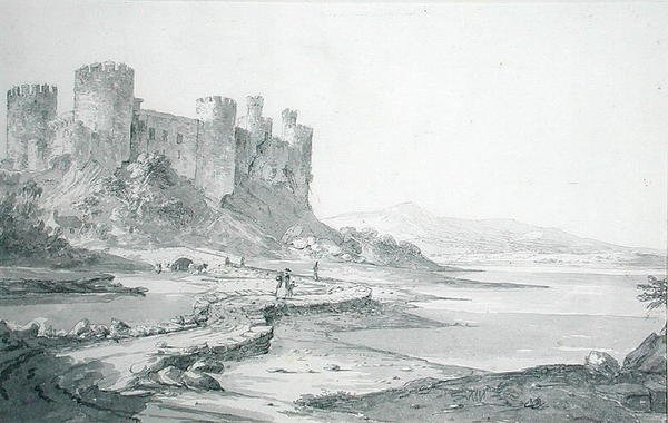 Zamek Conwy autorstwa George Howland Beaumont