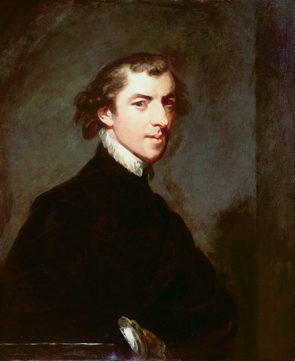 Autoportret, ok. 1780 autorstwa George Huddesford