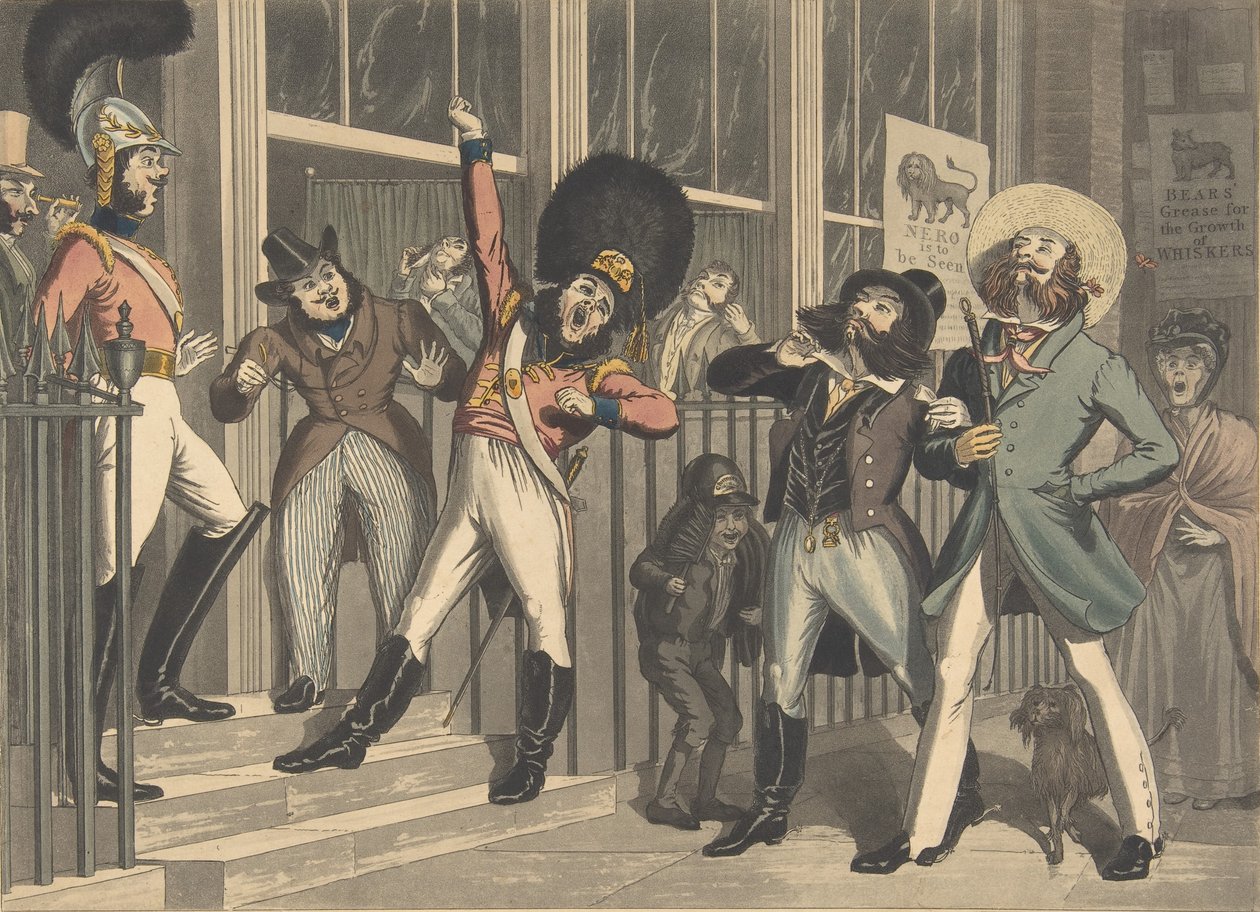 Rywalne Wąsy, ca. 1824. Twórcy: George Hunt, Theodore Lane. autorstwa George Hunt, Theodore Lane