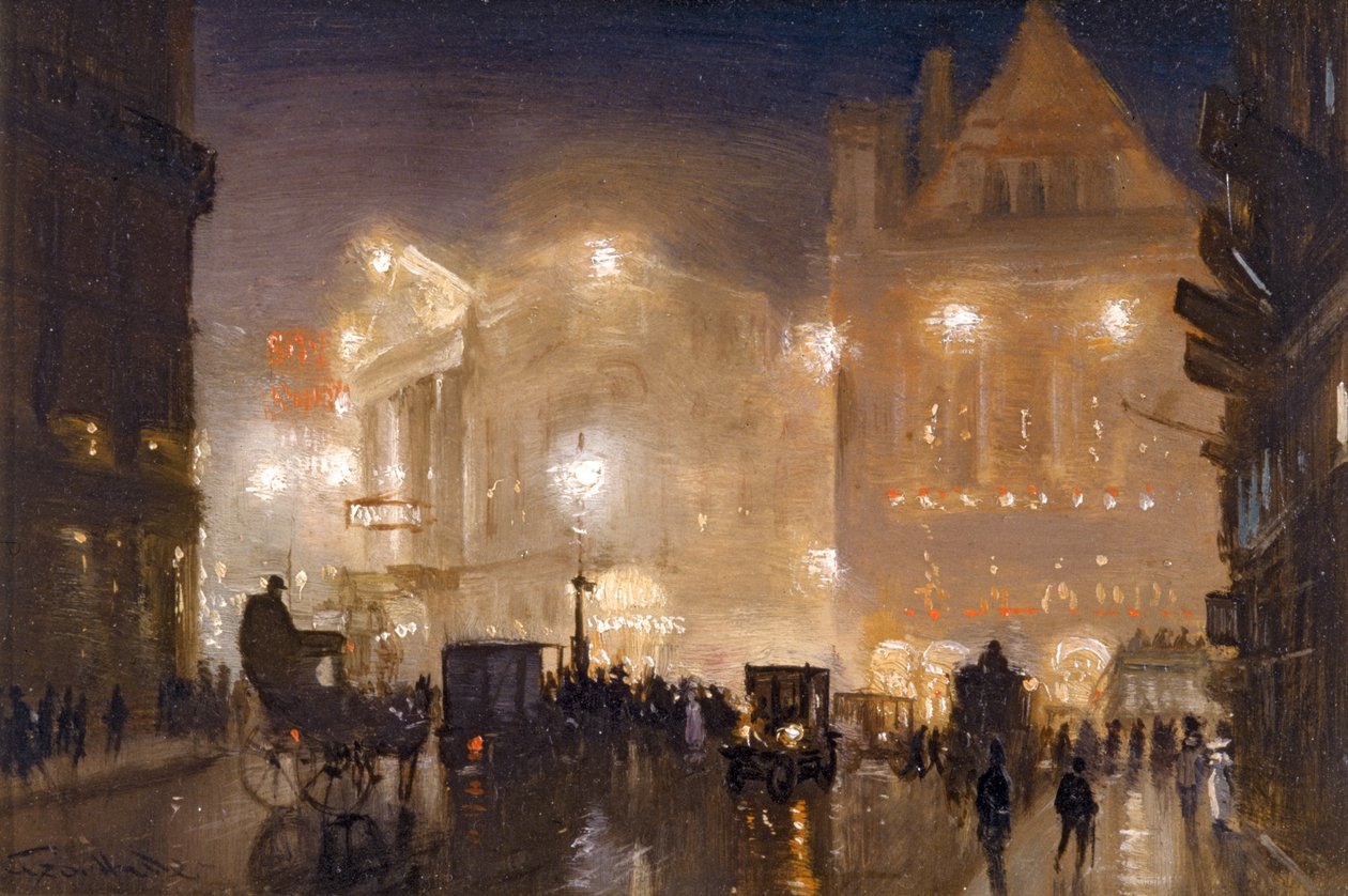 Haymarket, Londyn, ok. 1910 autorstwa George Hyde Pownall