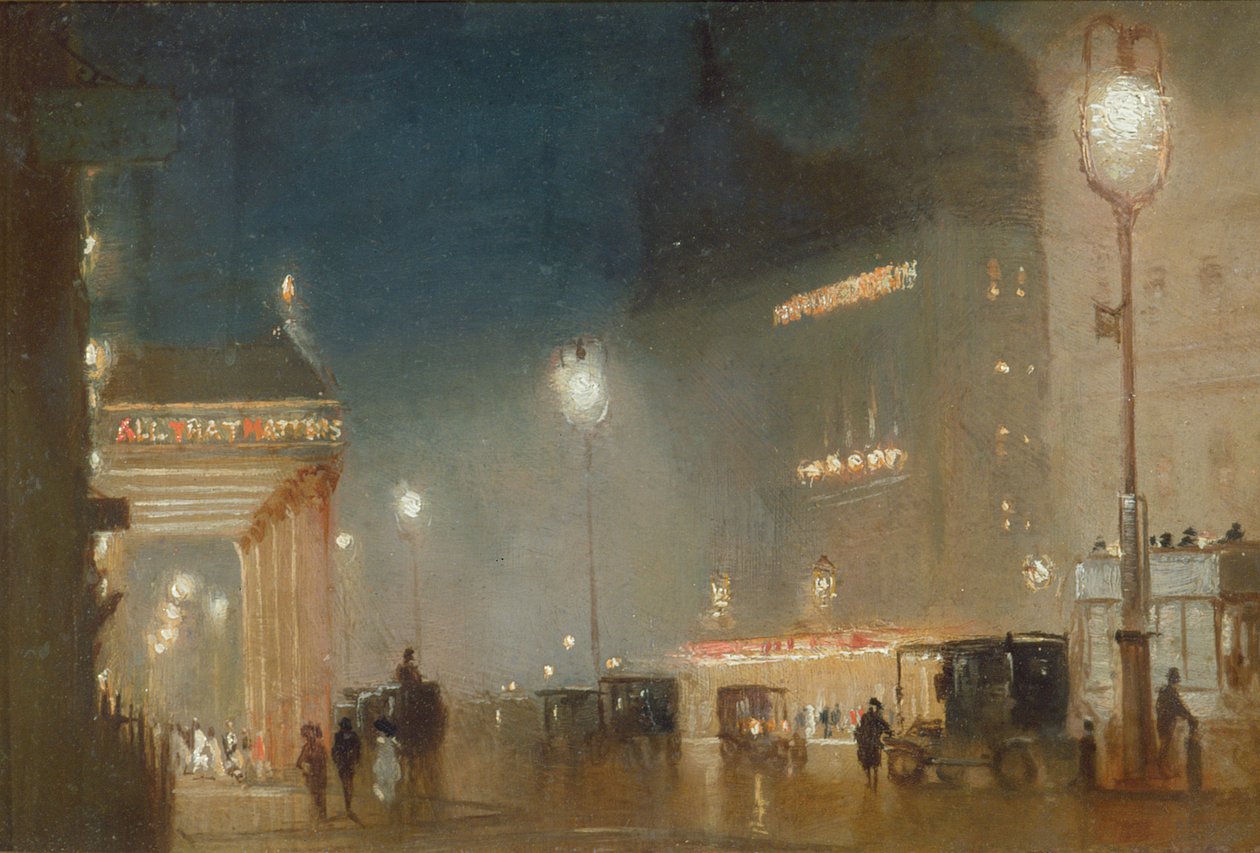 Haymarket, Londyn, ok. 1910 r. autorstwa George Hyde Pownall