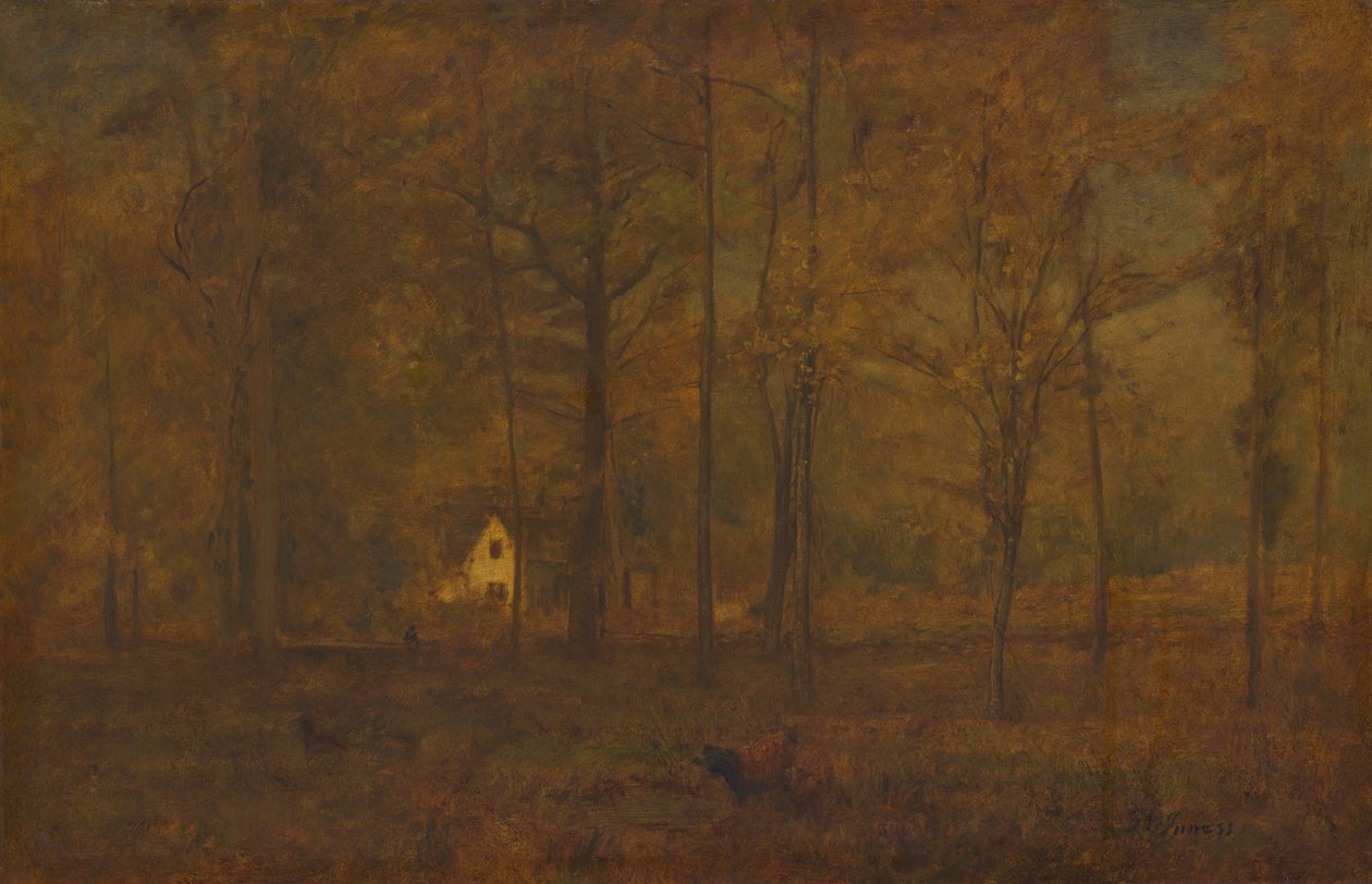 Autumn Woods autorstwa George Inness