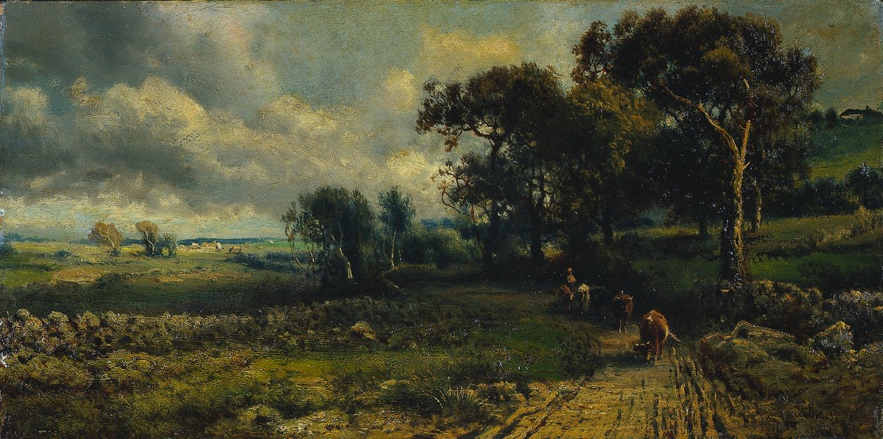 Puszyste chmury autorstwa George Inness