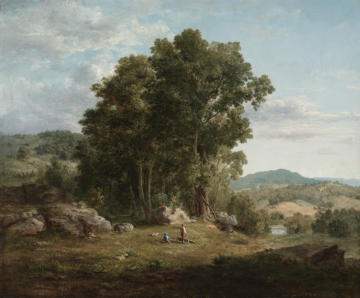 George Inness / "Drwal", 1849 r. autorstwa George Inness