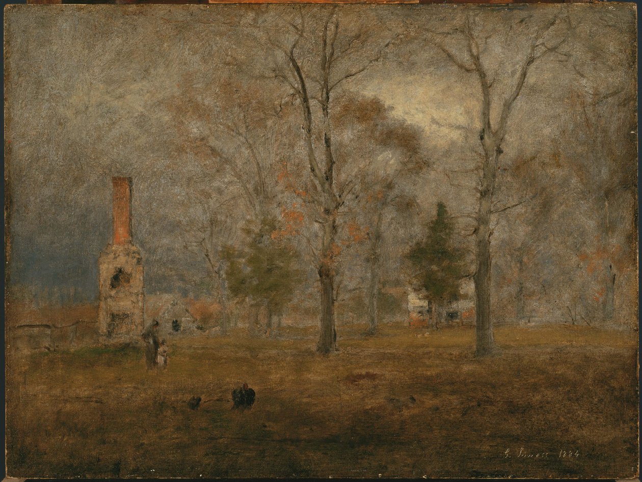 Szary dzień, Goochland autorstwa George Inness