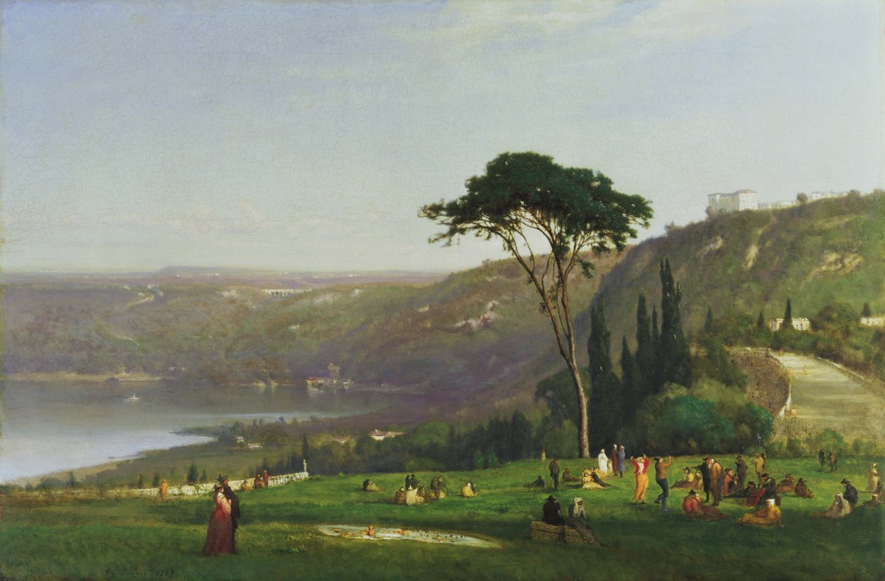 Jezioro Albano autorstwa George Inness