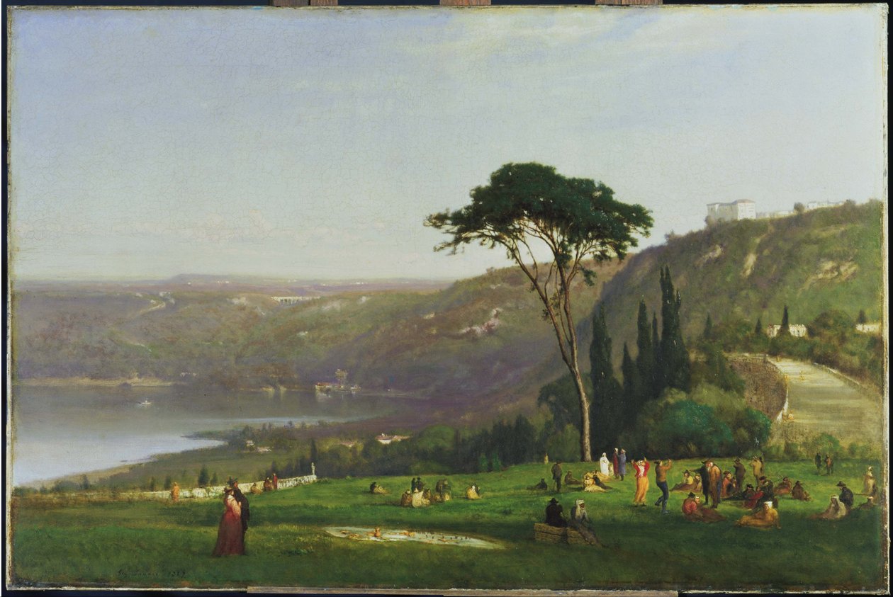 Jezioro Albano autorstwa George Inness