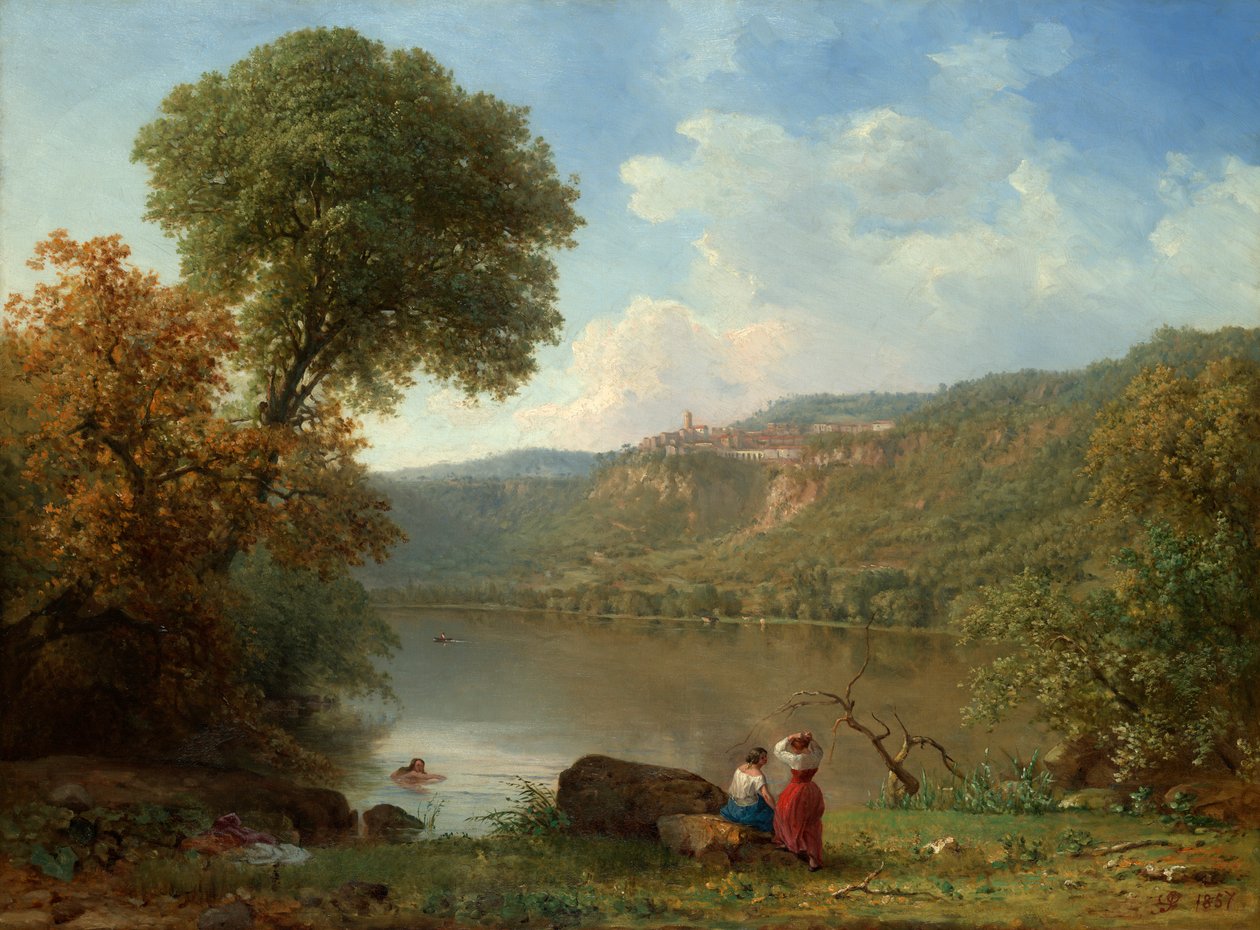 Jezioro Nemi autorstwa George Inness