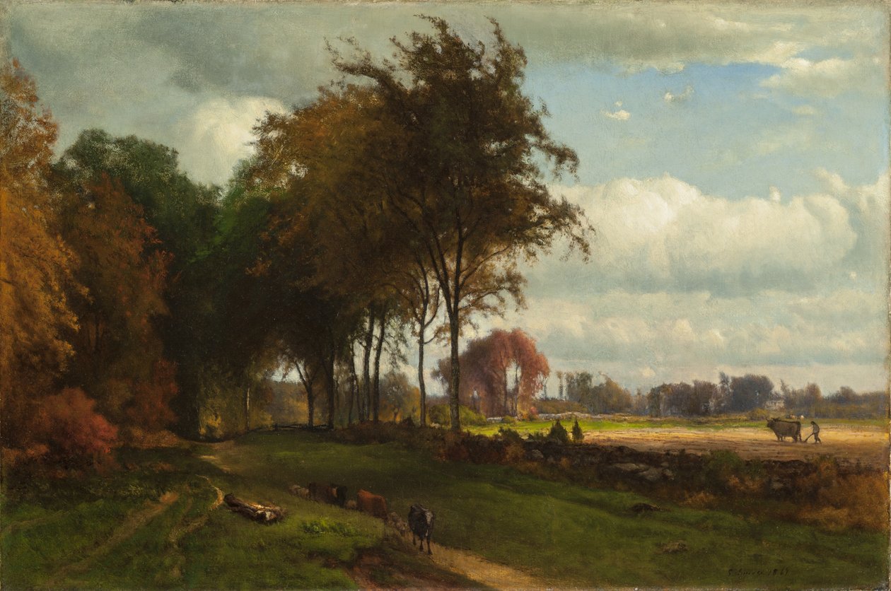 Pejzaż z bydłem autorstwa George Inness