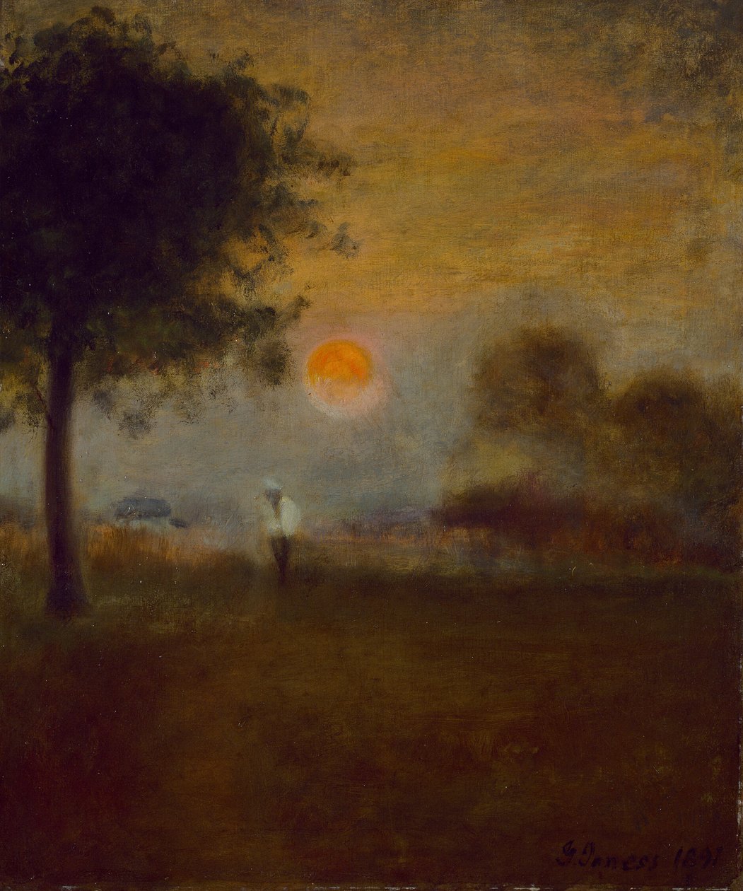 Wschód księżyca autorstwa George Inness