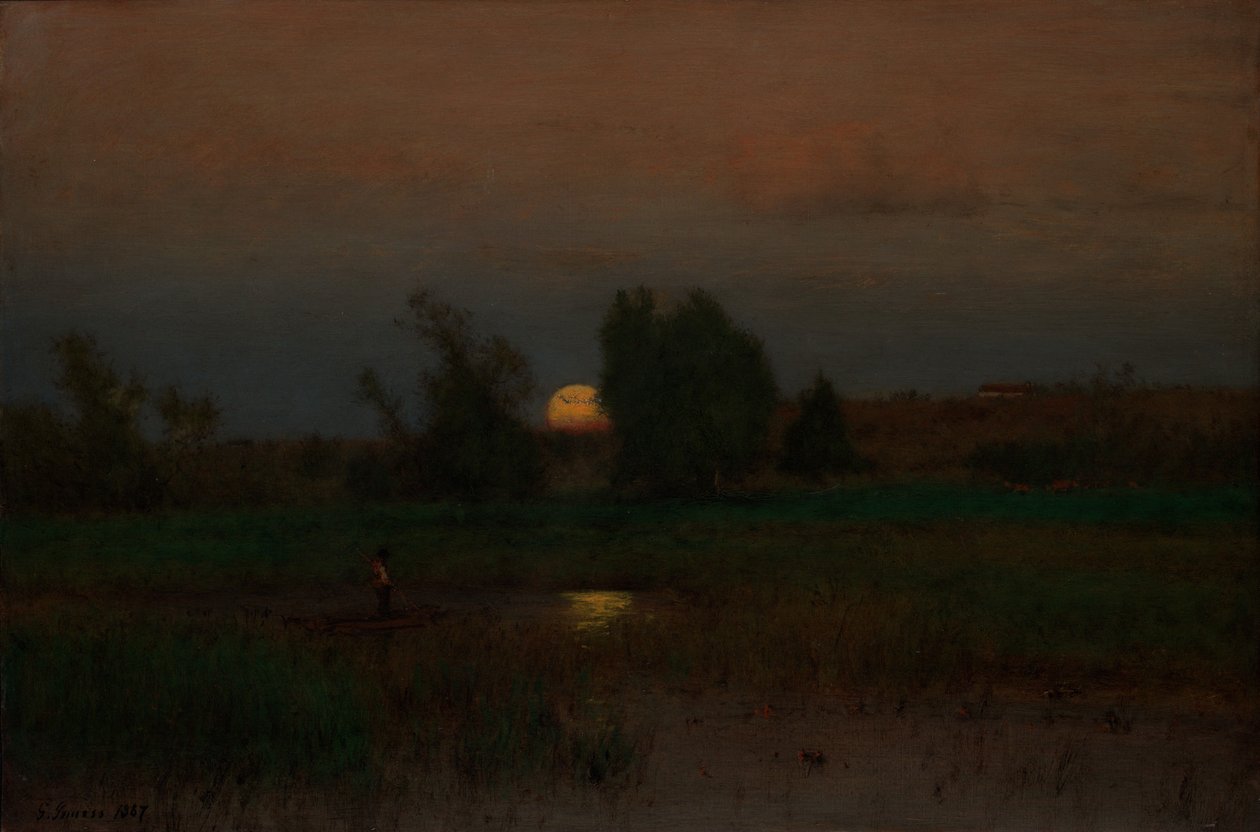 Wschód księżyca autorstwa George Inness