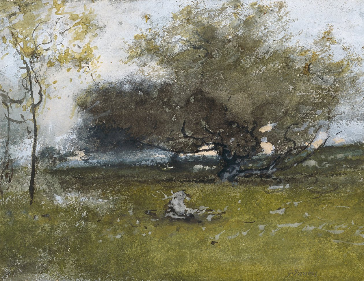 Stare jabłonie  autorstwa George Inness
