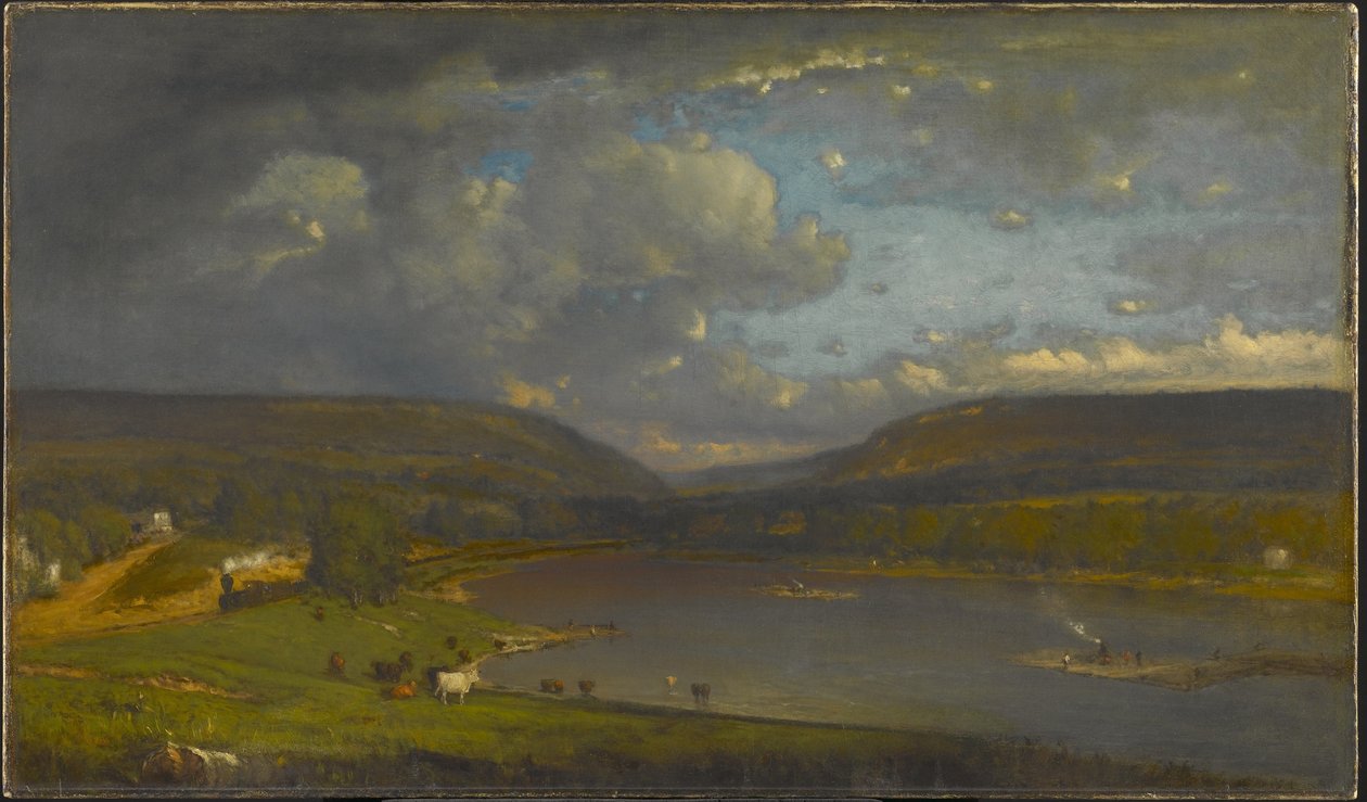 Nad rzeką Delaware autorstwa George Inness