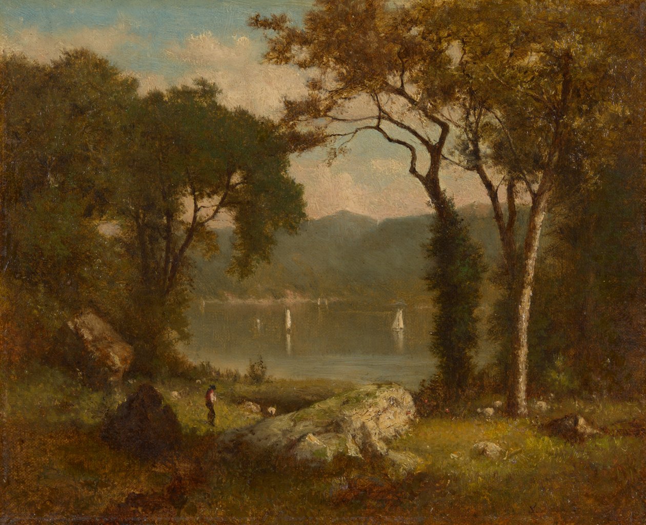 Romantyczny pejzaż autorstwa George Inness