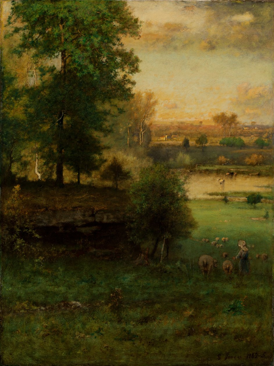 Scena w Durham, sielanka autorstwa George Inness