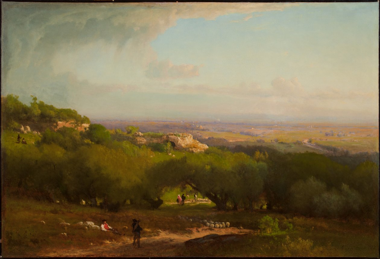 Wzgórza Albańskie, 1873 autorstwa George Inness