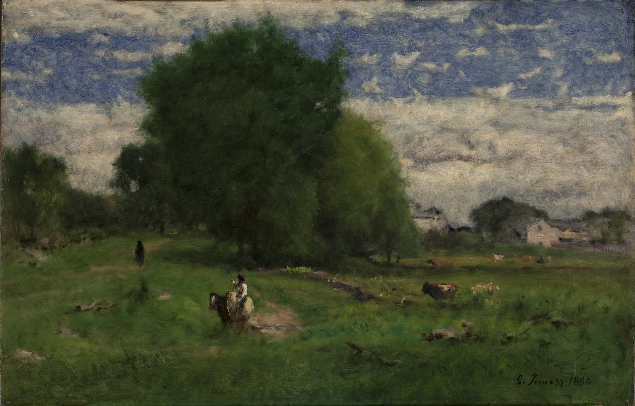 Droga do wsi, Milton autorstwa George Inness
