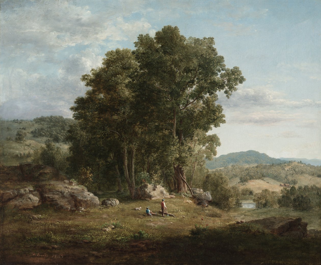 Rozdrabniacz drewna autorstwa George Inness