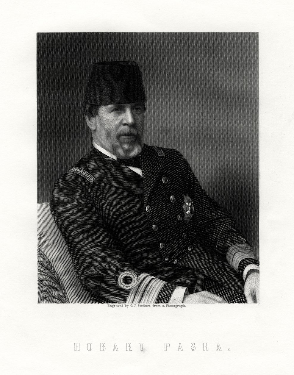 Augustus Charles Hobart-Hampden, 1822-1886, kapitan marynarki angielskiej autorstwa George J. Stodart