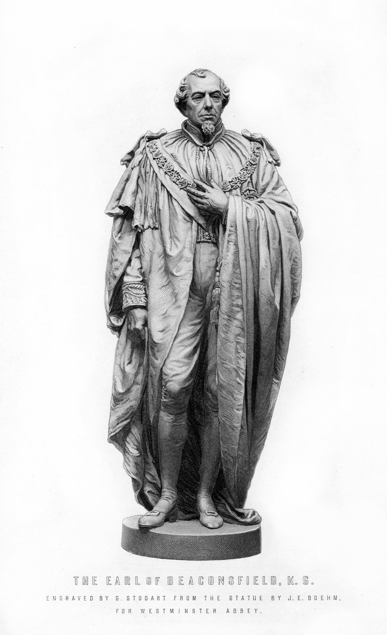 Benjamin Disraeli, 1. hrabia Beaconsfield, angielski mąż stanu i literat, 1881. autorstwa George J. Stodart
