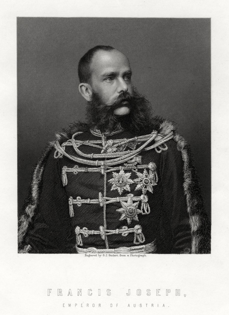 Franciszek Józef, cesarz Austrii, XIX w. autorstwa George J. Stodart