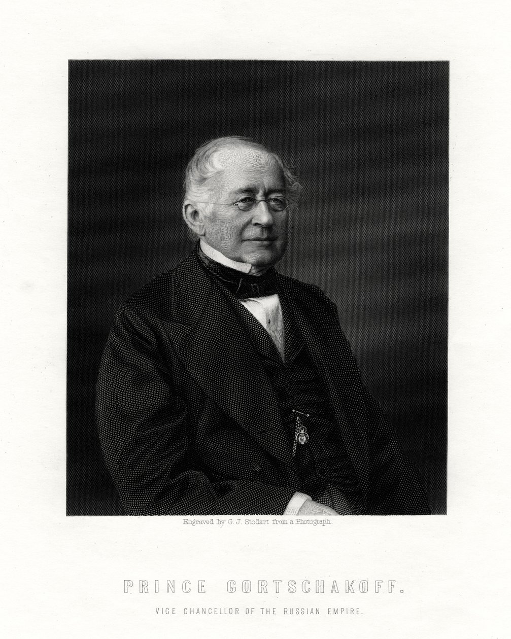Książę Gorczakow, rosyjski dyplomata, XIX w. autorstwa George J. Stodart