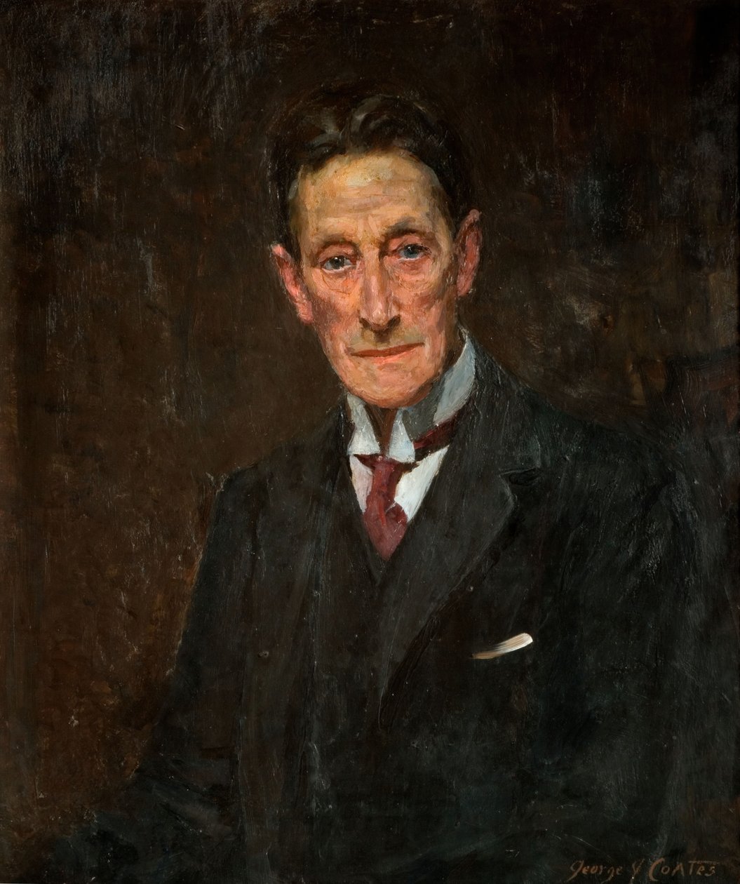 Portret Sir Johnstona Forbesa-Robertsona, 1900-1925. autorstwa George James Coates