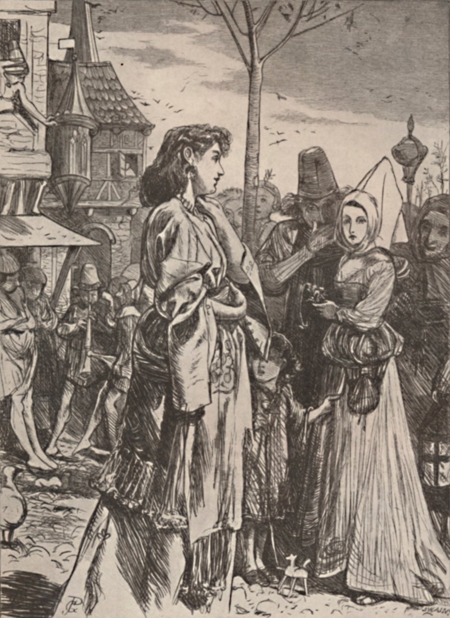 Ilustracja z wiersza A Becketts Troth., c1860-1875, 1923 autorstwa George John Pinwell