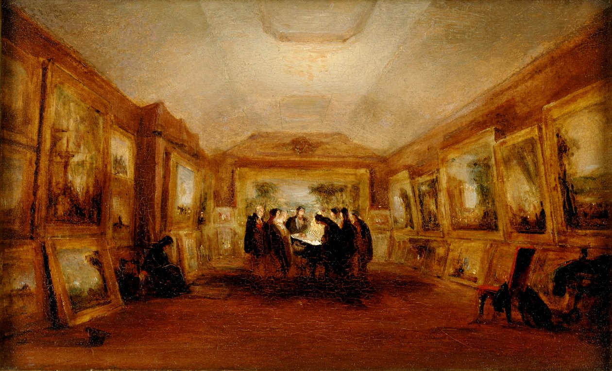 Ciało Turnera leżące w stanie, 29 grudnia 1851, po 1851 autorstwa George Jones
