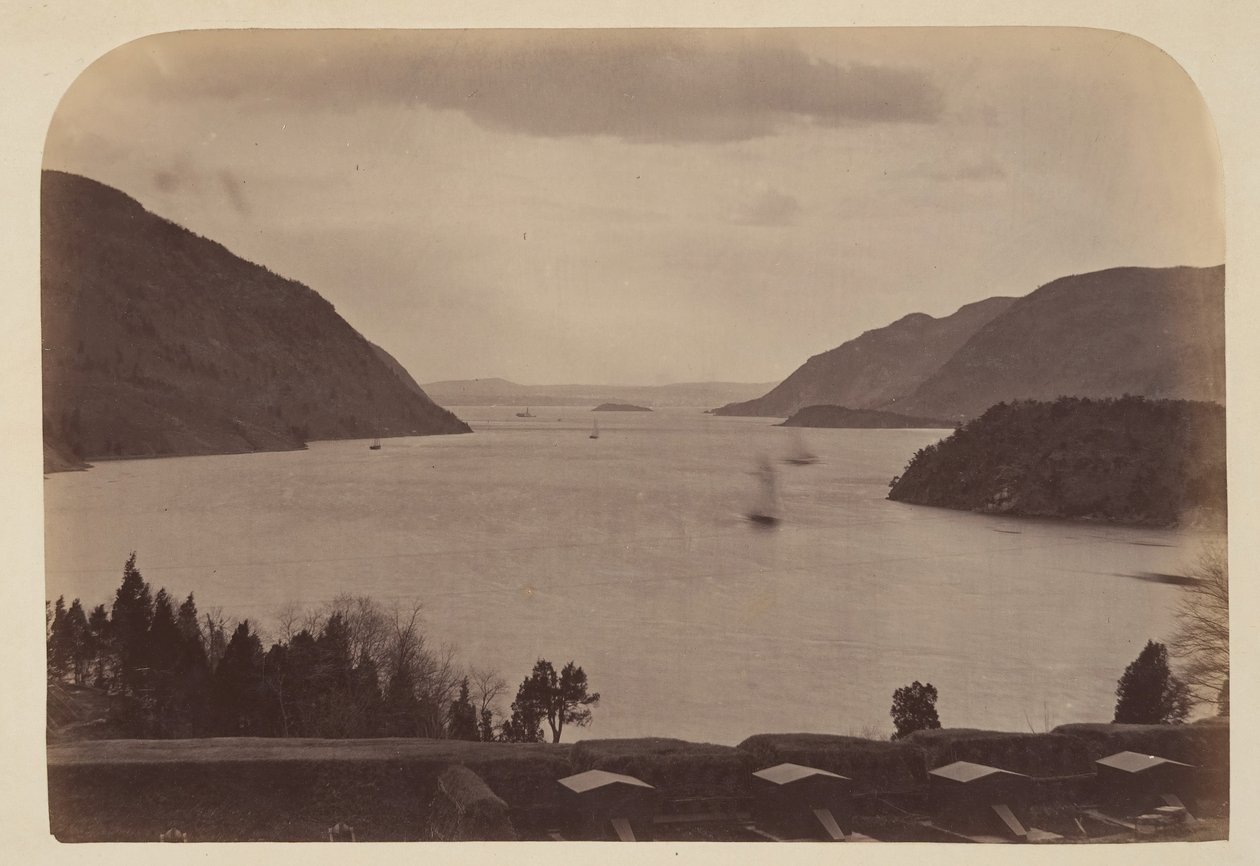 Rzeka Hudson Widziana z Akademii Wojskowej Stanów Zjednoczonych w West Point, Nowy Jork, 1867. autorstwa George K Warren