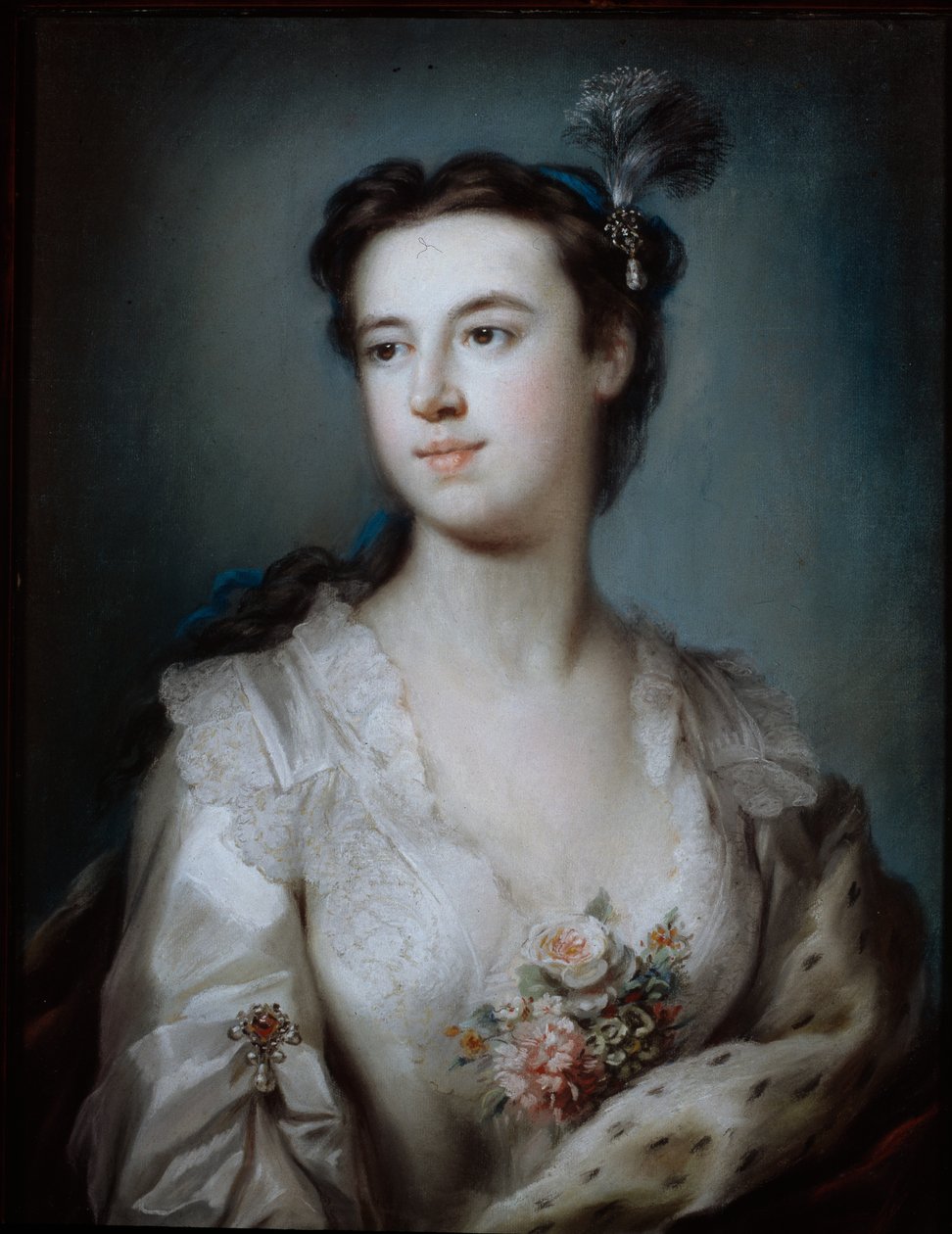 Portret Lady Dorothy Boyle, hrabiny Euston (pastel na papierze) autorstwa George Knapton