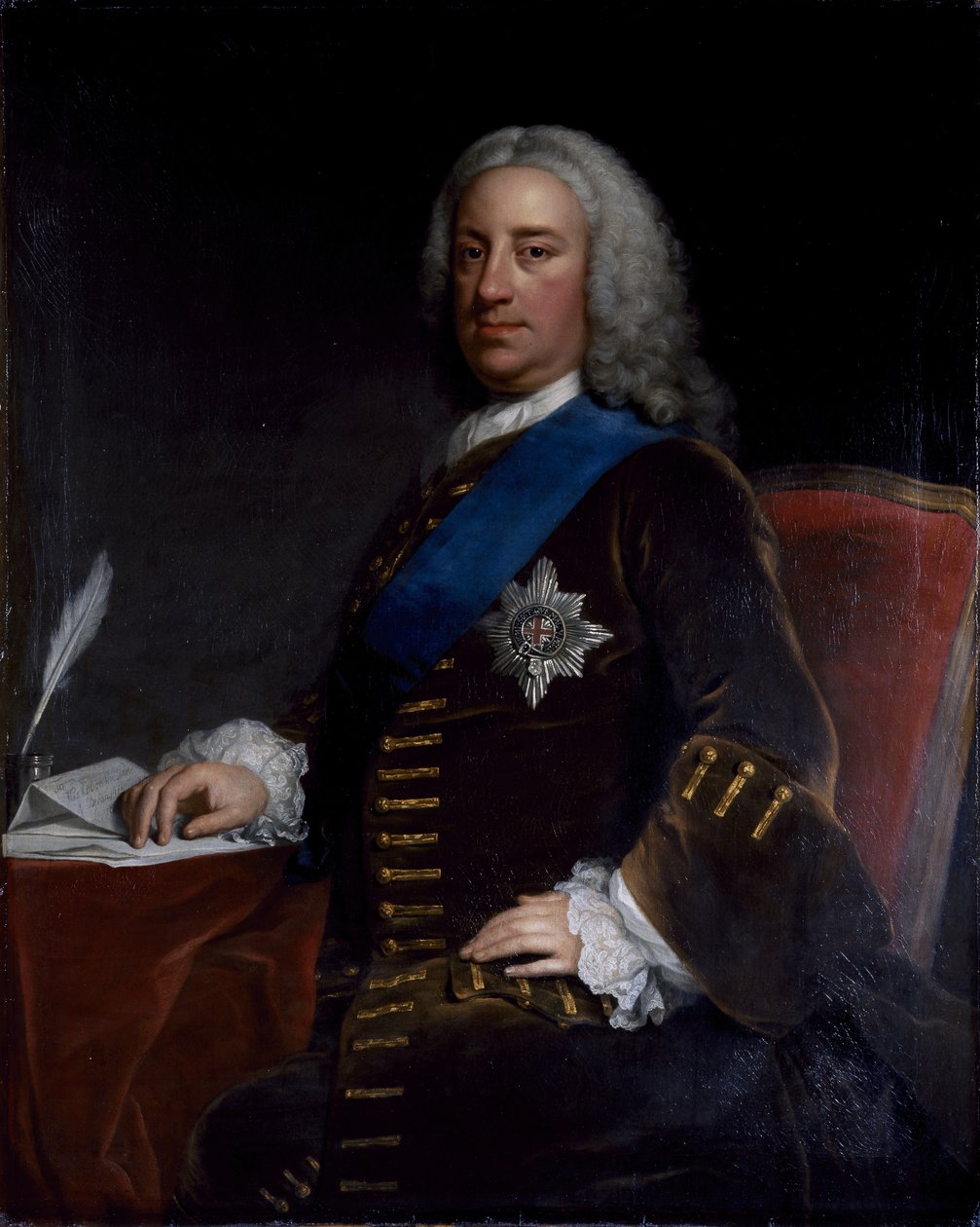 Portret Williama Cavendisha, 3. księcia Devonshire, koniec lat 30.-pocz. 1740 (olej na płótnie) autorstwa George Knapton