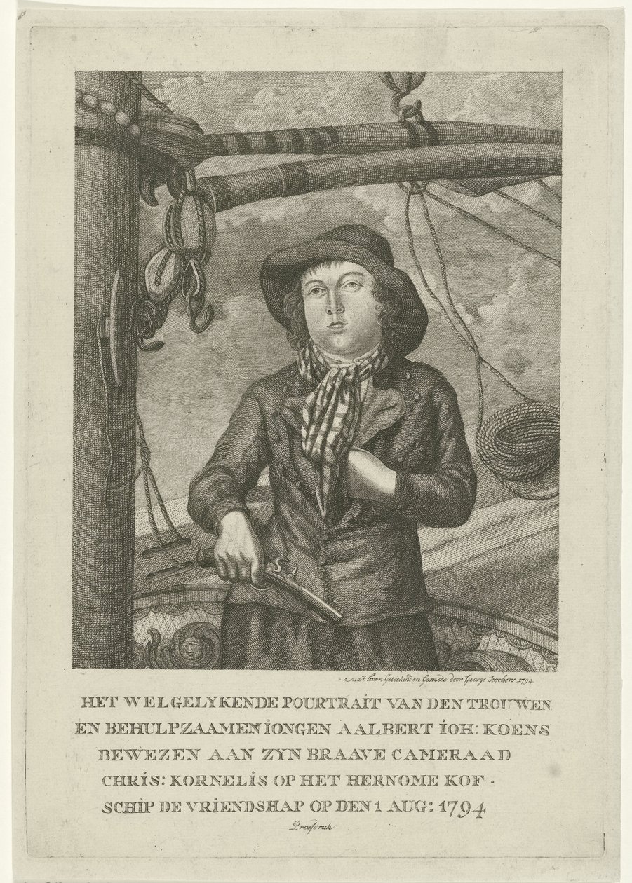 Portret Aalberta Joha. Koens autorstwa George Kockers