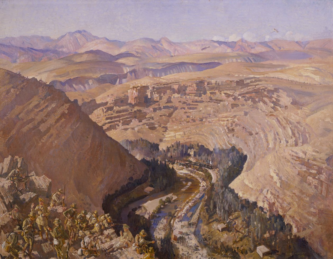 Wąwóz Barada, 30 września 1918 autorstwa George Lambert