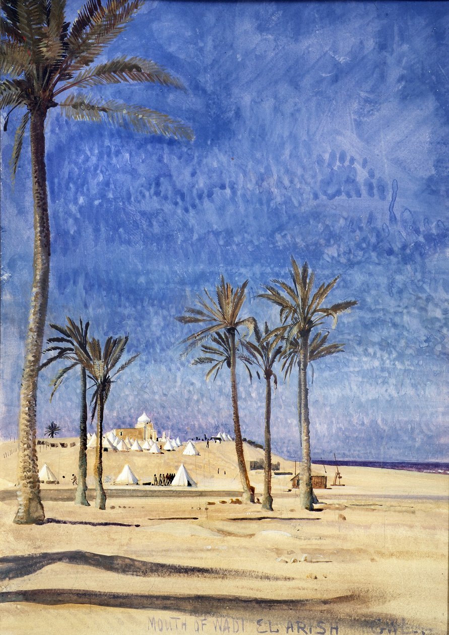 Usta Wady el Arish autorstwa George Lambert