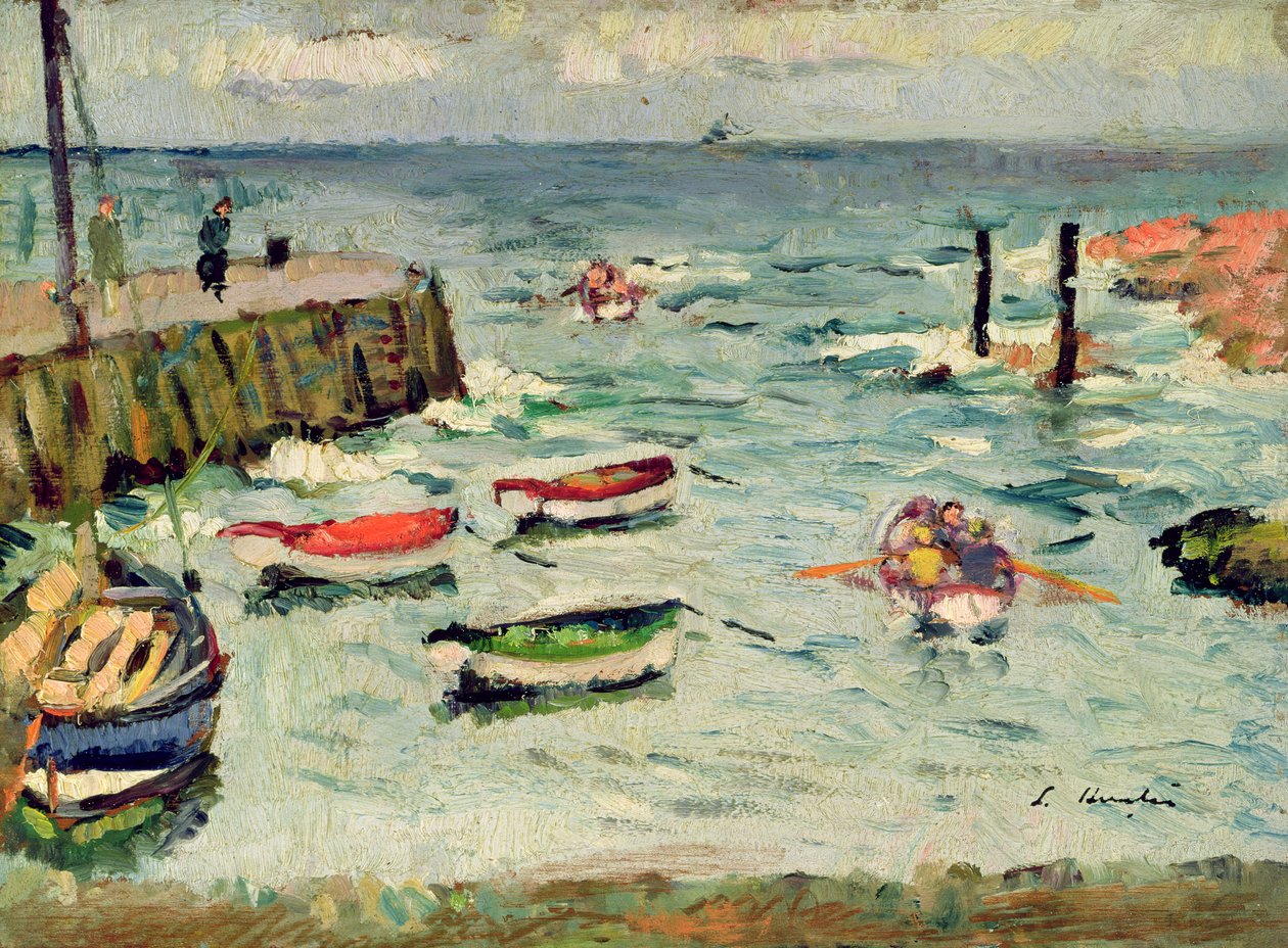 Letni dzień, Largo (olej na desce) autorstwa George Leslie Hunter