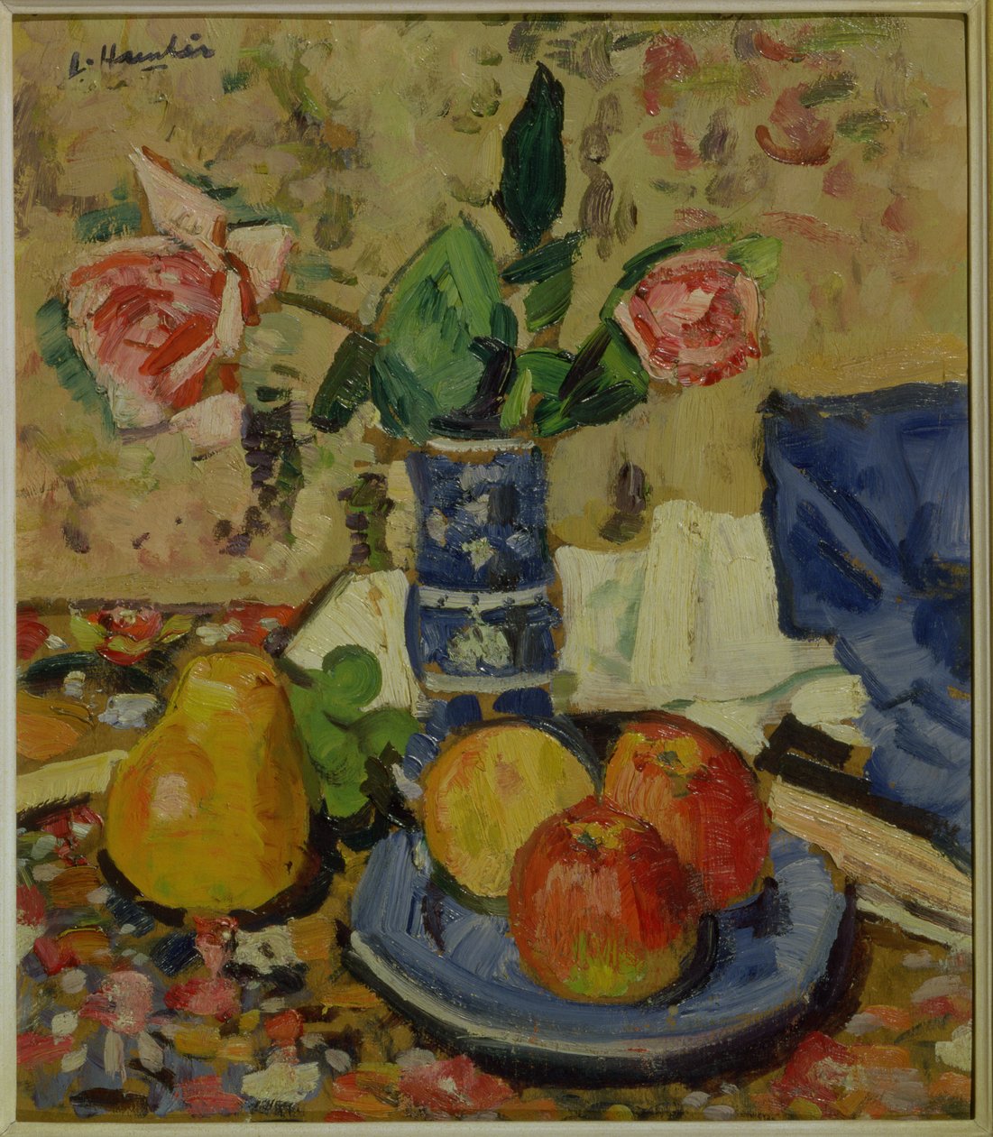 Jabłka, Gruszki i Róże autorstwa George Leslie Hunter
