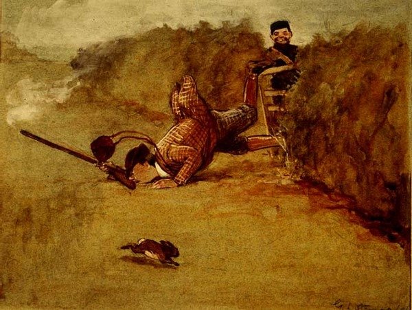 Strzelanie do królików autorstwa George Loraine Stampa