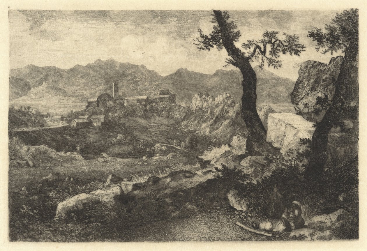 Widok w pobliżu Rzymu autorstwa George Loring Brown