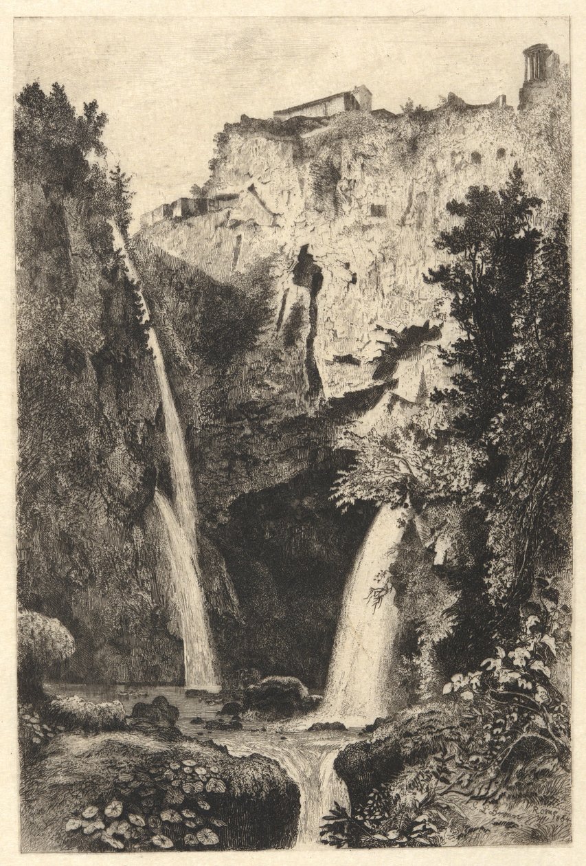Upadki Tivoli autorstwa George Loring Brown