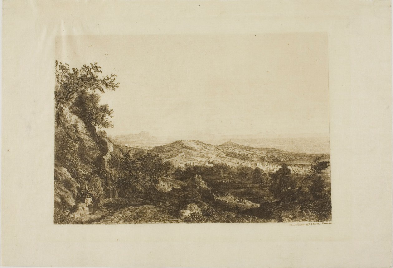 Widok Ariccia autorstwa George Loring Brown