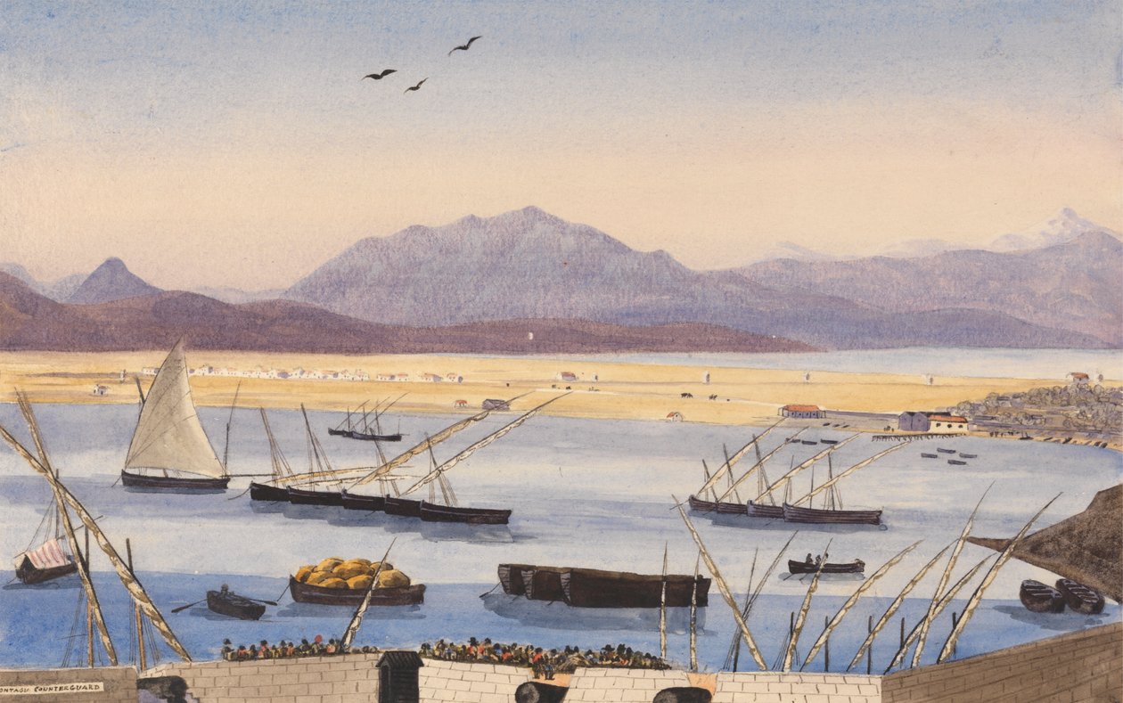 Część Zatoki Gibraltarskiej, Linie Hiszpańskie autorstwa George Lothian Hall