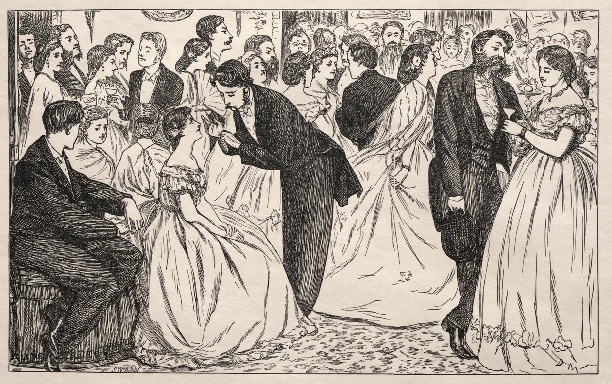 Mały skok na Harley Street, 1863. autorstwa George Louis Palmella Busson Du Maurier