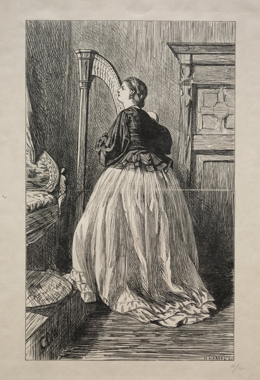 O zaśpiewaj jeszcze raz tę prostą piosenkę, 1862. autorstwa George Louis Palmella Busson Du Maurier