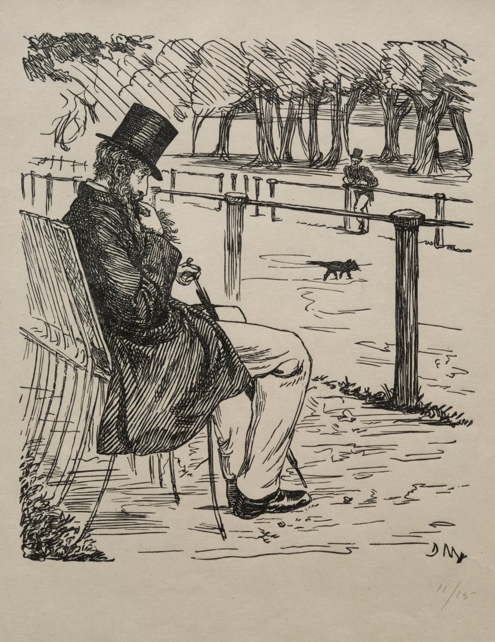 Ostatni z baronów, 1855. autorstwa George Louis Palmella Busson Du Maurier