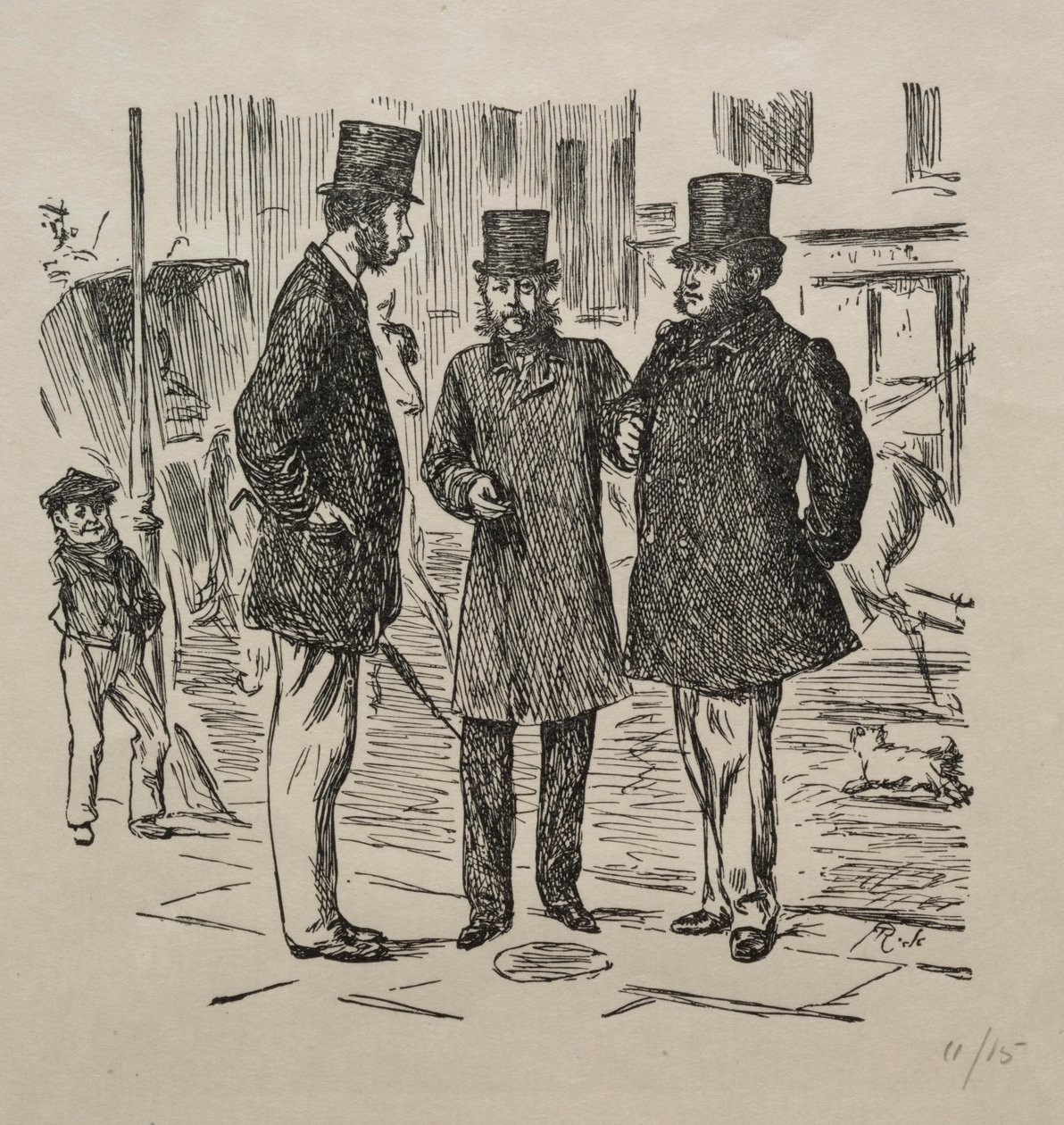 Mała chwila przed wprowadzeniem, 1865. autorstwa George Louis Palmella Busson Du Maurier